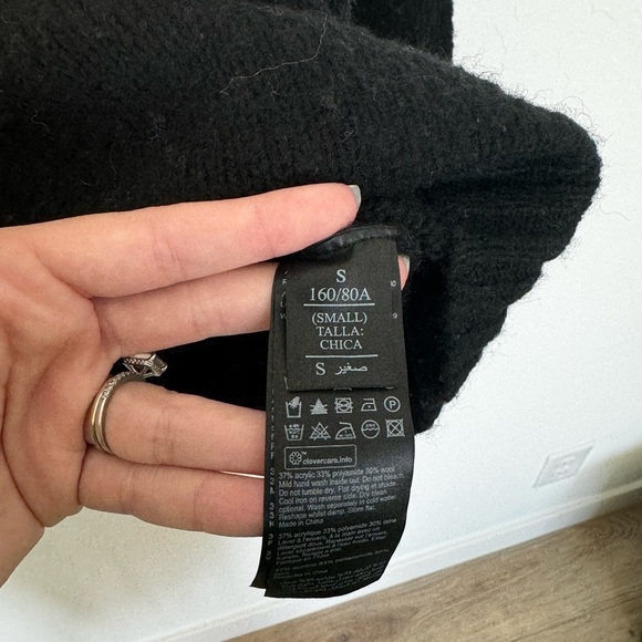 All Saints Black and Cream Striped Sweater - Picture 5 of 6